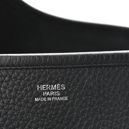 Hermes Taurillon Clemence EVELYNE III GM Black 6 of 10