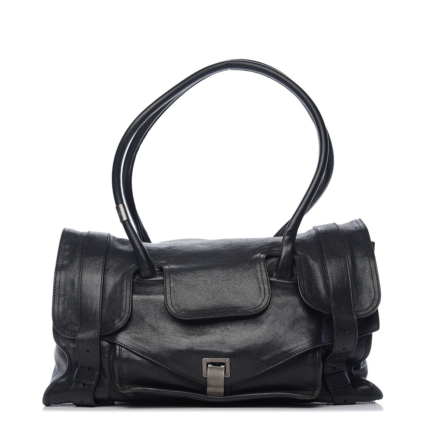 Proenza Schouler Lambskin Small PS1 Keep All Black 1 of 8