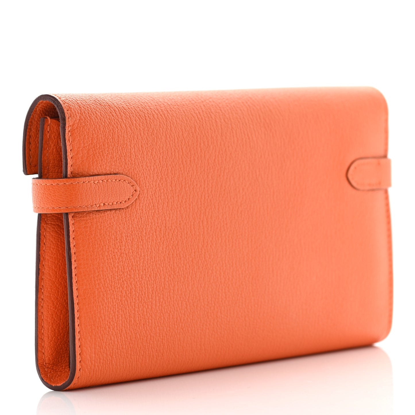 Chevre Mysore Kelly Longue Wallet Orange