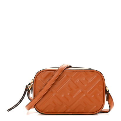 Fendi Vitello Epoque FF Embossed Camera Case Brandy 1 of 13
