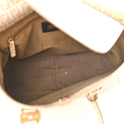 Fendi Zucchino Spalmati Forever Tote Crema Ecru 5 of 17