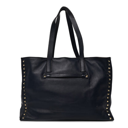 Valentino Garavani Nappa Medium Rockstud Soft Tote Marine 1 of 42