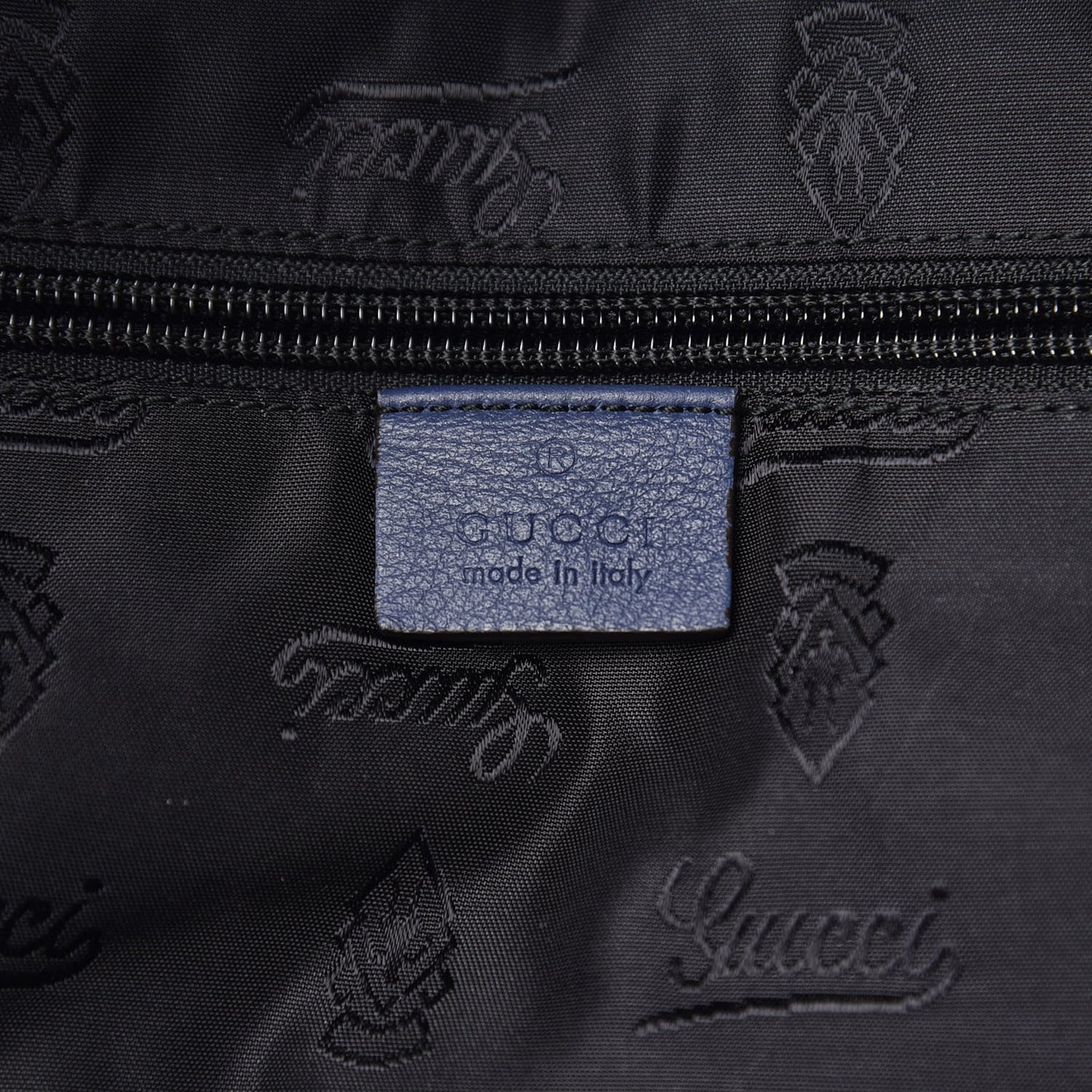 Guccissima Medium Classic Backpack Blue