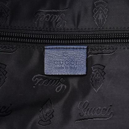 Gucci Guccissima Medium Classic Backpack Blue 6 of 13
