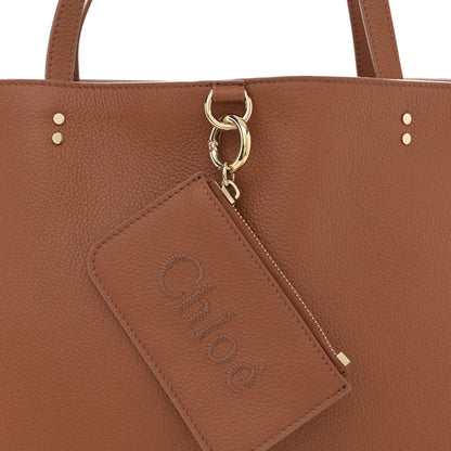 Chloe Calfskin Medium East West Sense Tote Tan 8 of 10