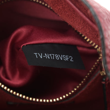Valentino Garavani Grained Calfskin Rockstud Bucket Bag Rubino 7 of 10