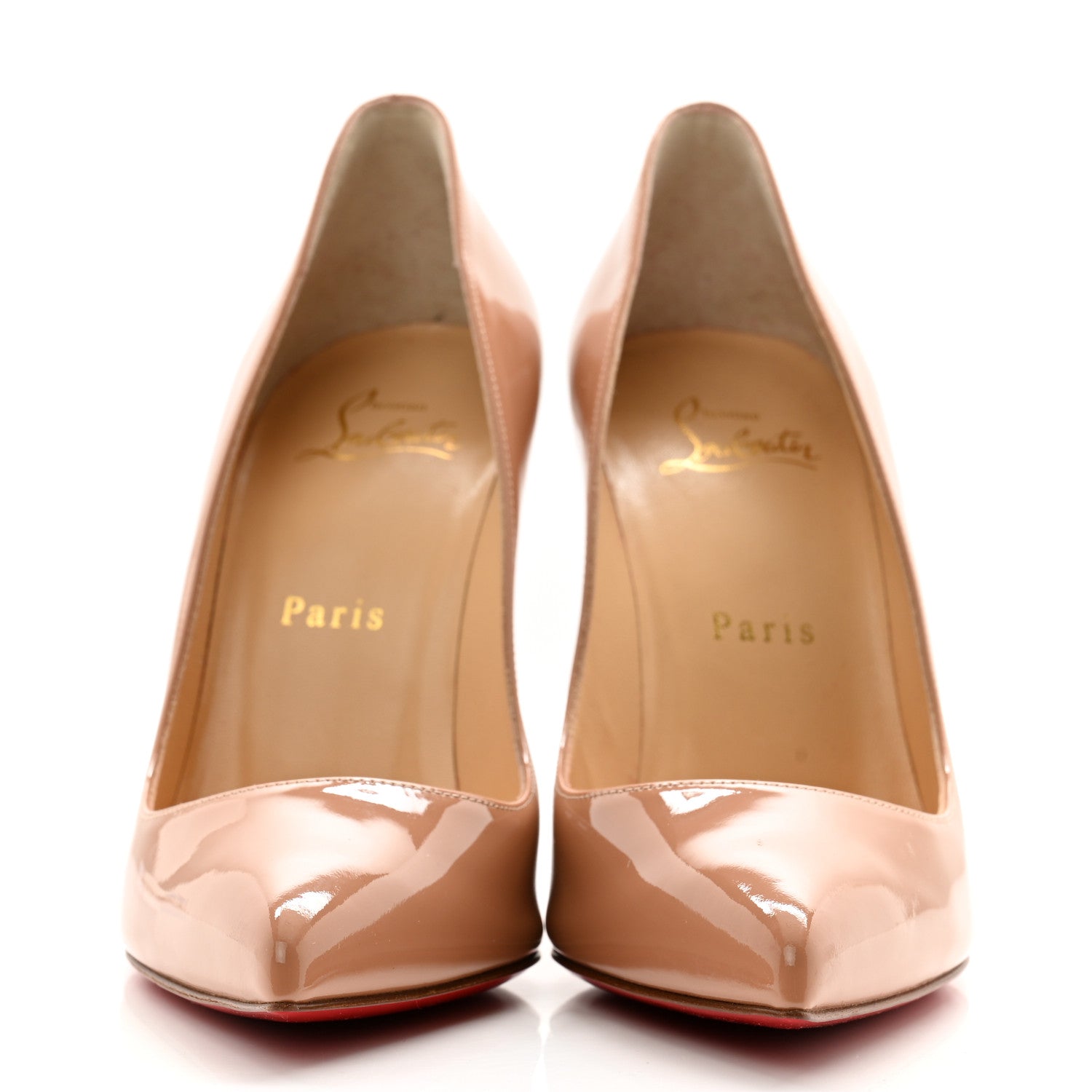 Christian Louboutin Patent So Kate 120 Pumps 37 Nude 2 of 10