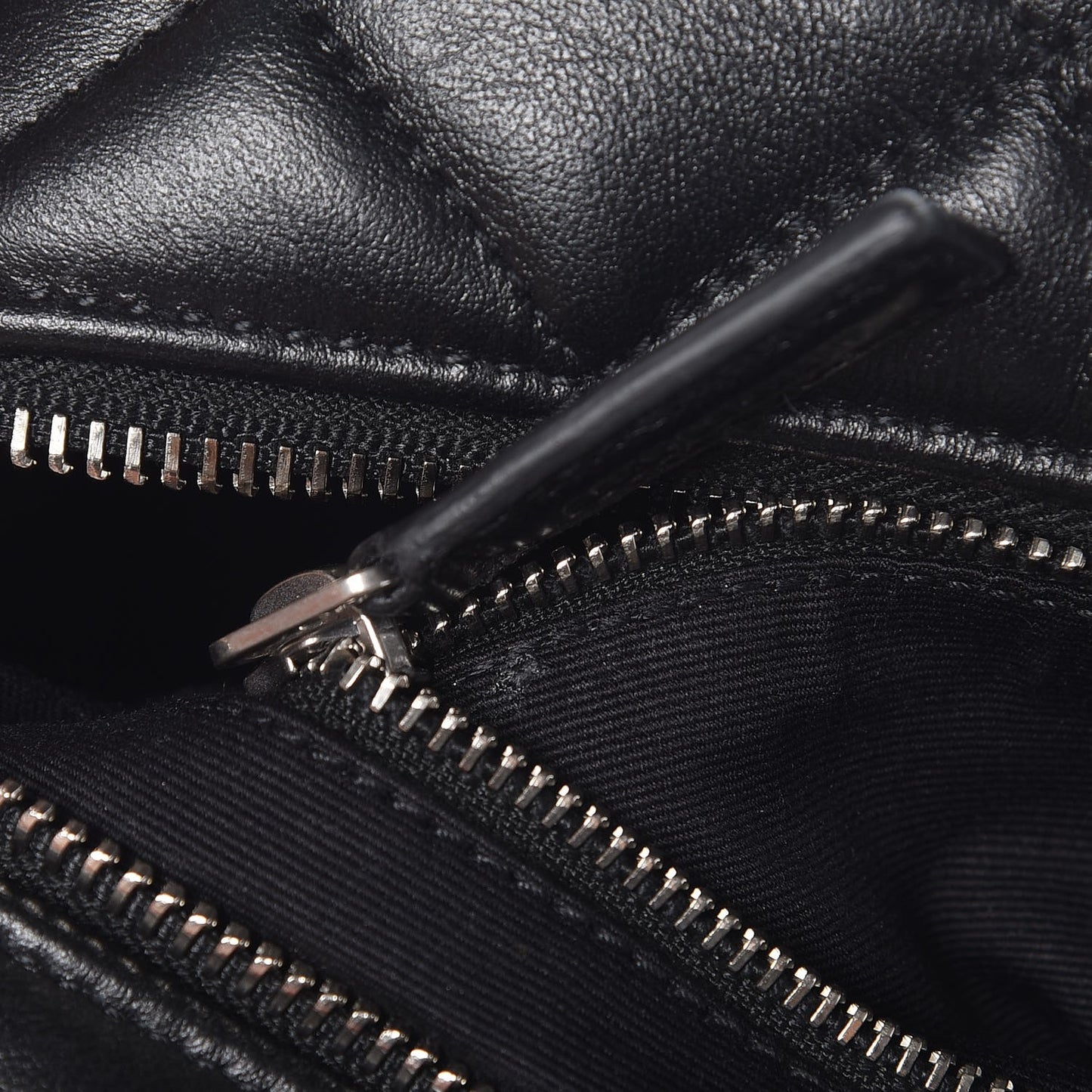 Calfskin Y Quilted Monogram Small Loulou Bowling Bag Black