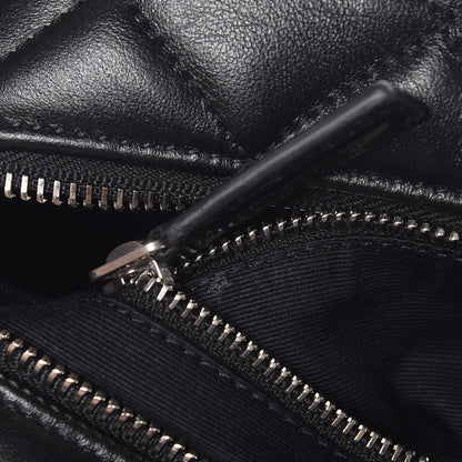 Saint Laurent Calfskin Y Quilted Monogram Small Loulou Bowling Bag Black 8 of 8