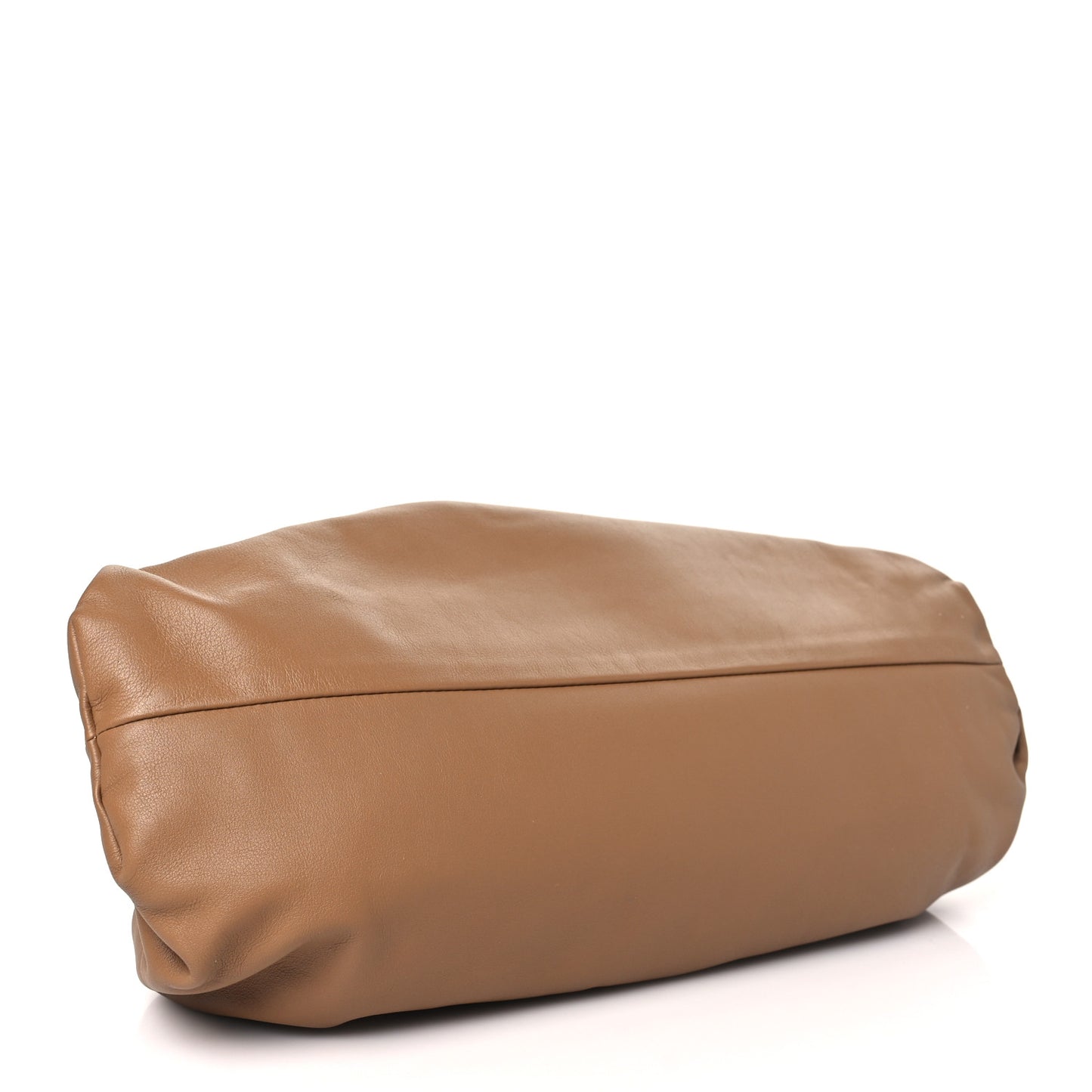 Smooth Butter Calf The Pouch Oversized Clutch Cammello