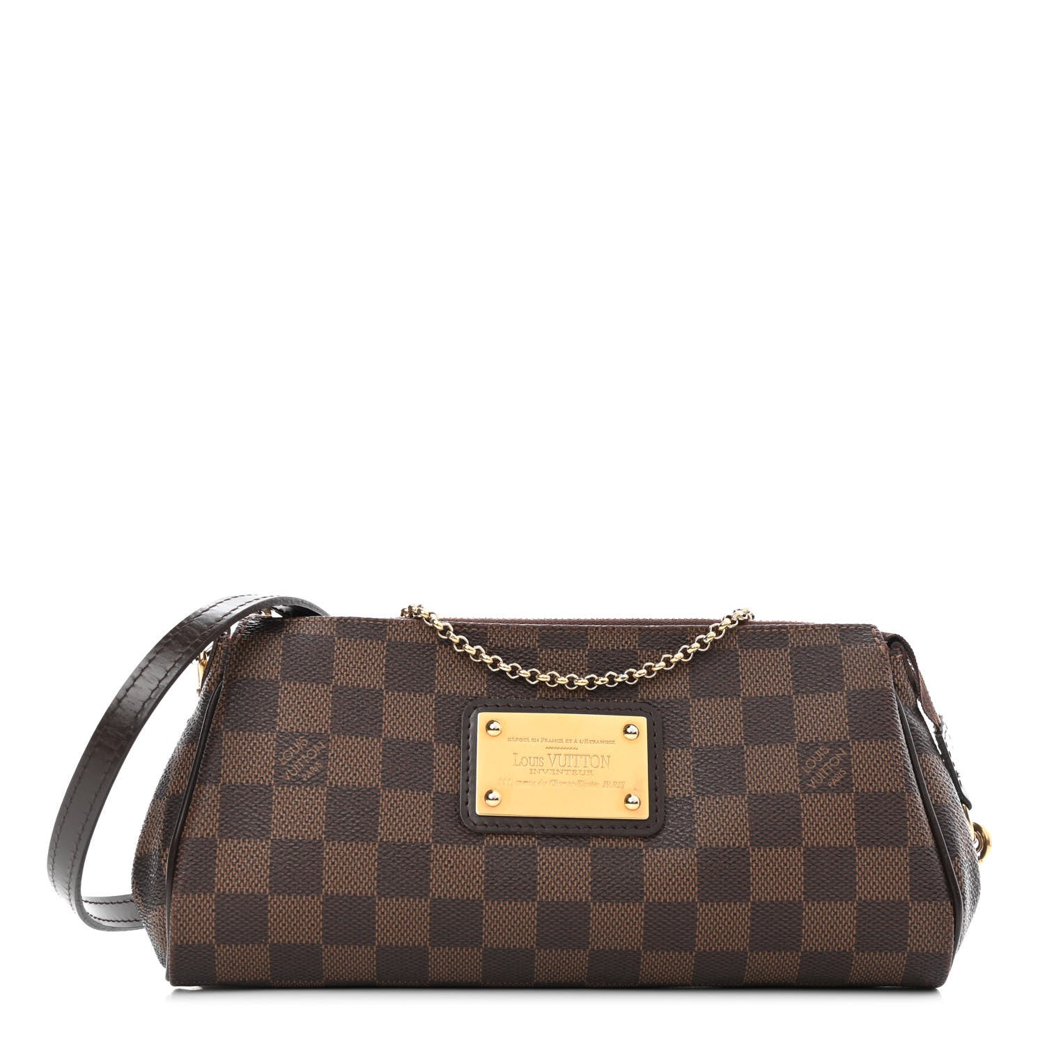 Louis Vuitton Damier Ebene Eva Clutch 1 of 4