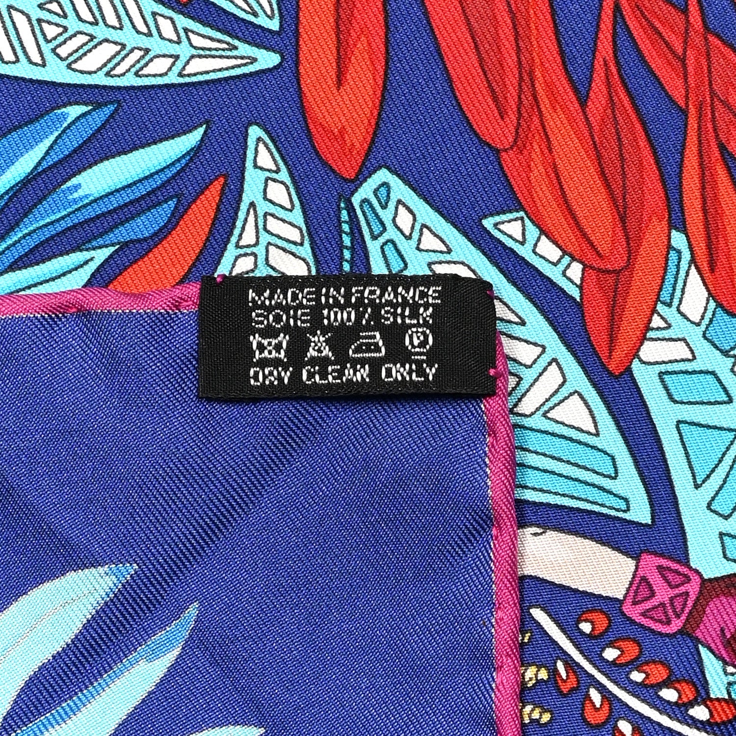 Hermes Silk La Promenade de Platon Scarf 90 Indigo Rouge Turquoise 5 of 5
