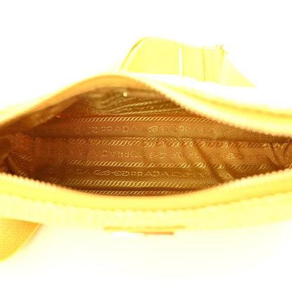 Prada Yarn Raffia Effect Crochet Re-Edition 2005 Shoulder Bag Giallo 5 of 11