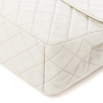 Chanel Caviar Quilted Maxi Single Flap White 4 of 9