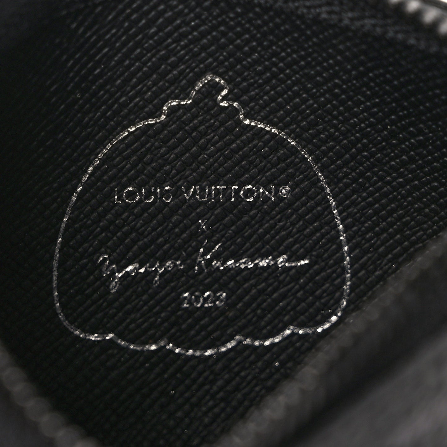 LV X YK Monogram Eclipse Key Pouch Black Silver
