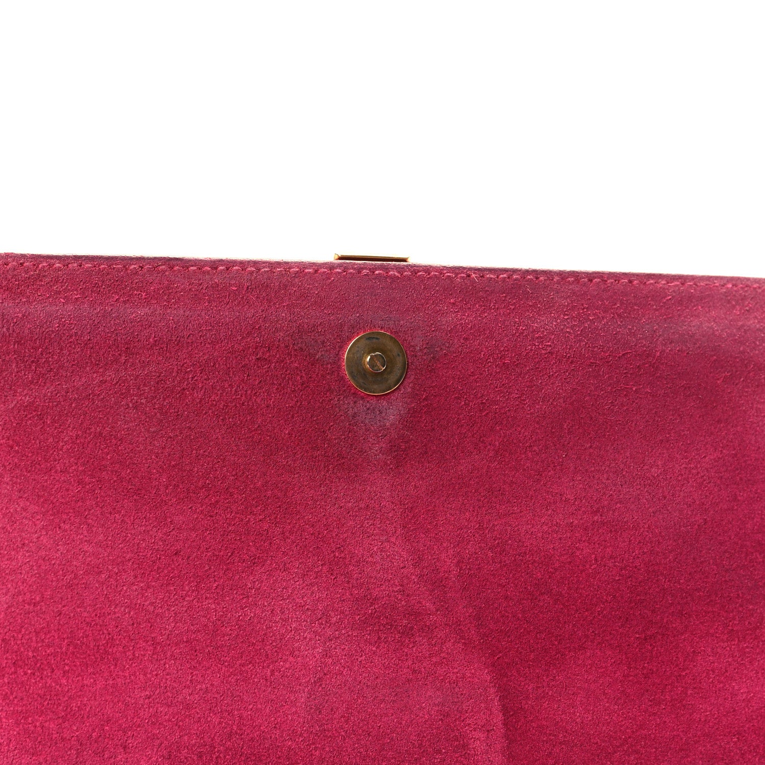 Saint Laurent Calfskin Classic Y Ligne Clutch Fuchsia 11 of 12