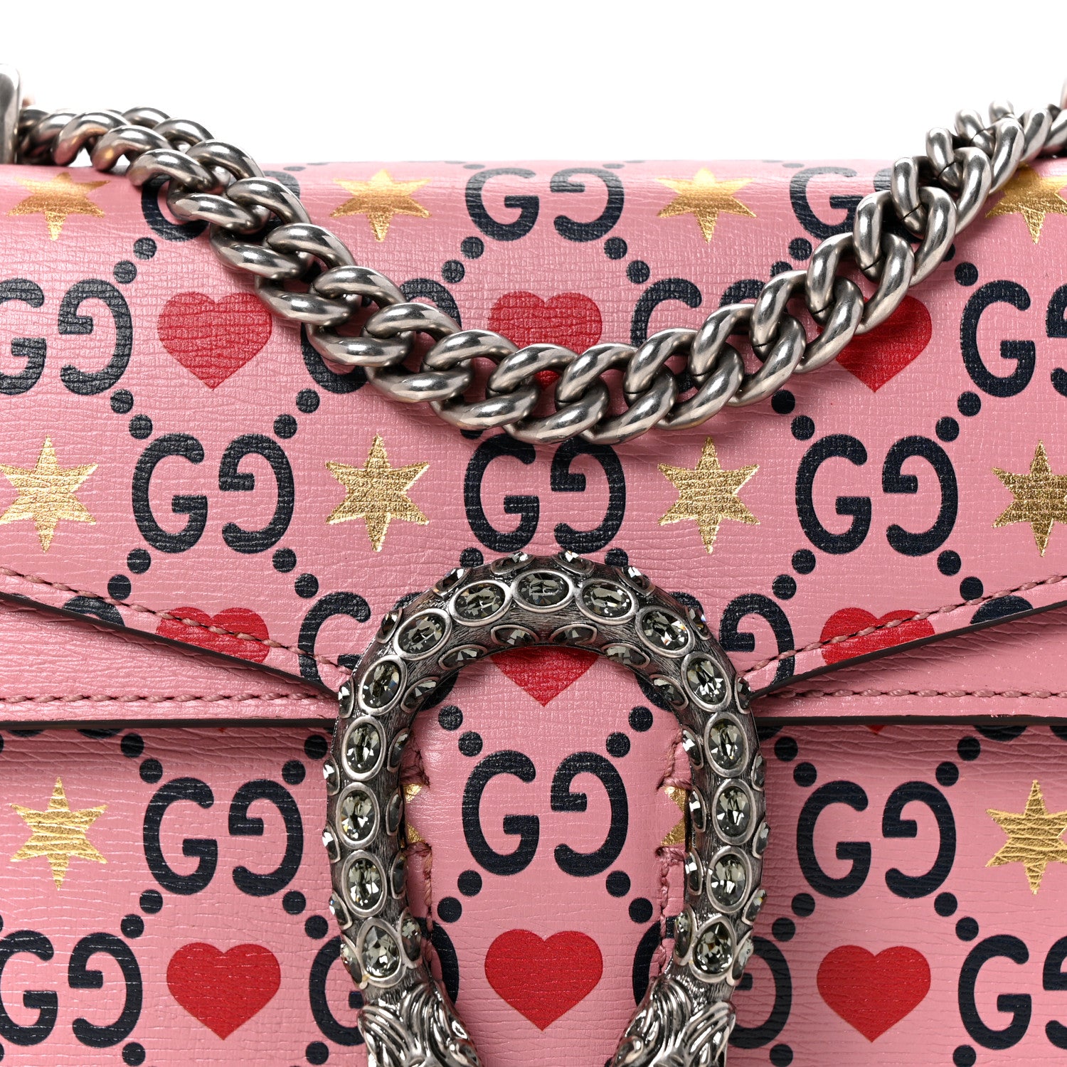 Gucci Calfskin Valentine's Day Exclusive Mini Dionysus Shoulder Bag 8 of 11