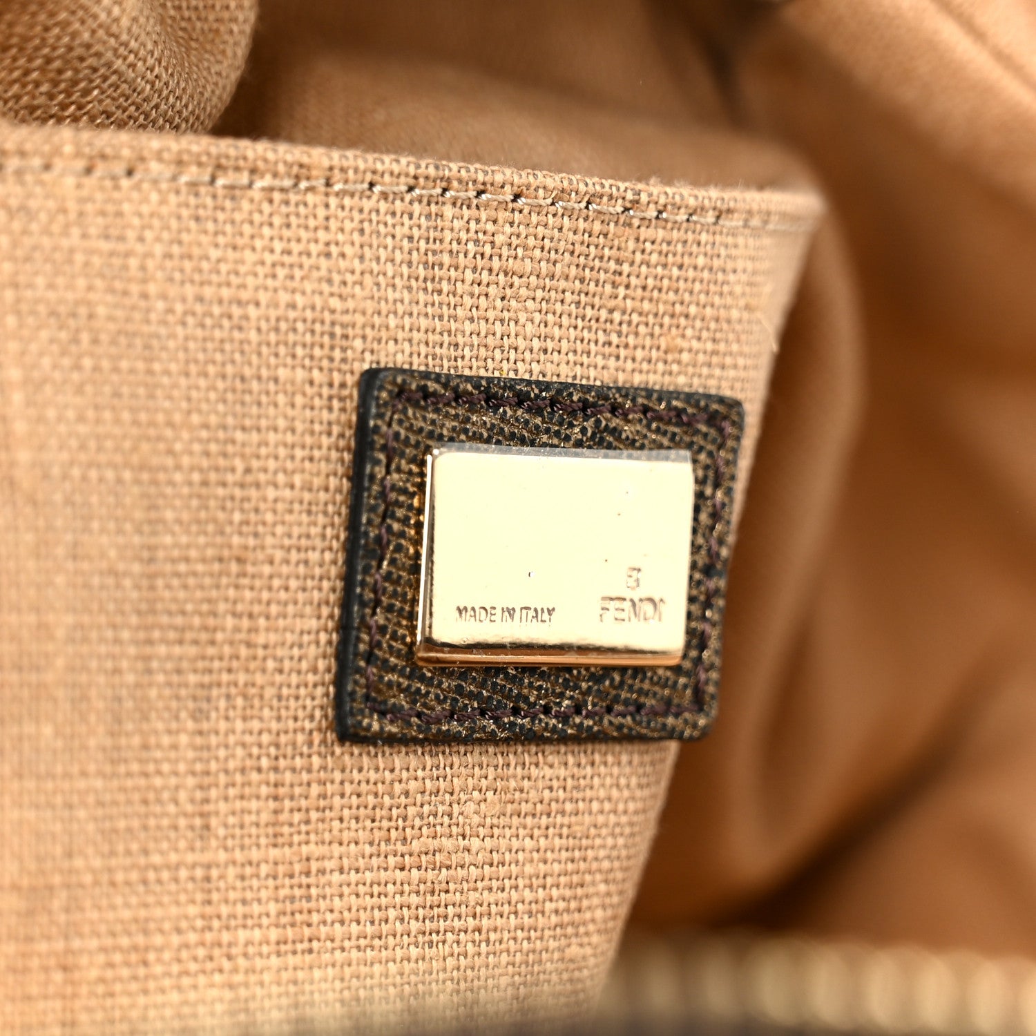 Fendi Zucca Nappa Nuvolata Vitello Tortuga Spy Bowler Tobacco Moro 6 of 12