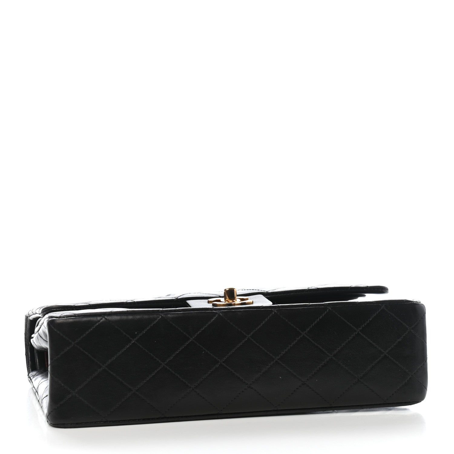 Chanel Lambskin Quilted Medium Double Flap Black 6 of 17