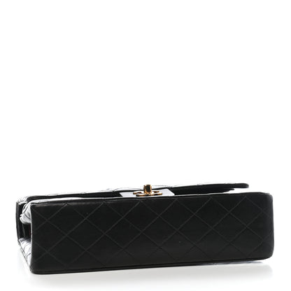 Chanel Lambskin Quilted Medium Double Flap Black 6 of 17