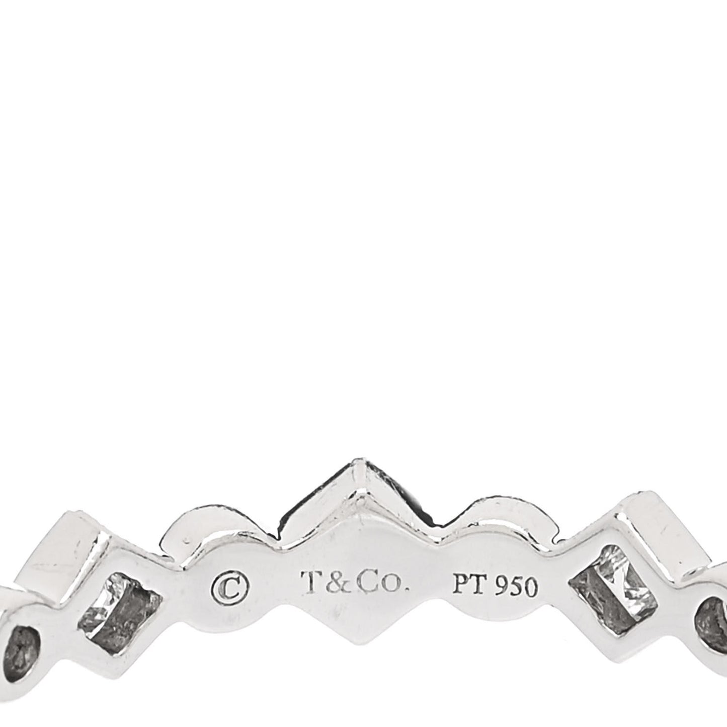Platinum Diamond Jazz Band Ring 49 5
