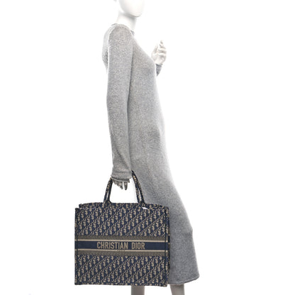 Christian Dior Oblique Large Book Tote Blue Multicolor 2 of 11