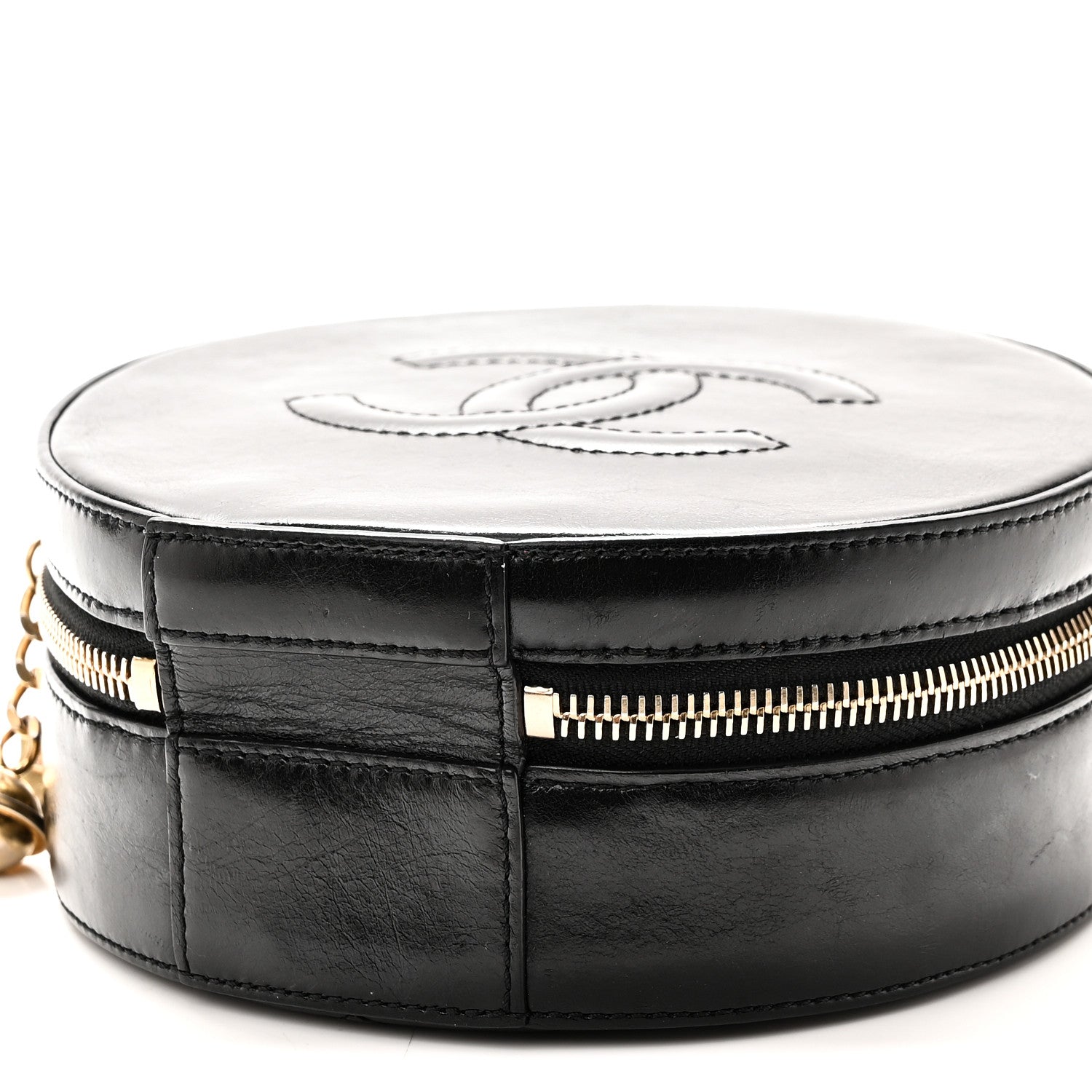 Chanel Glazed Calfskin Round As Earth Evening Bag Black 10 of 10