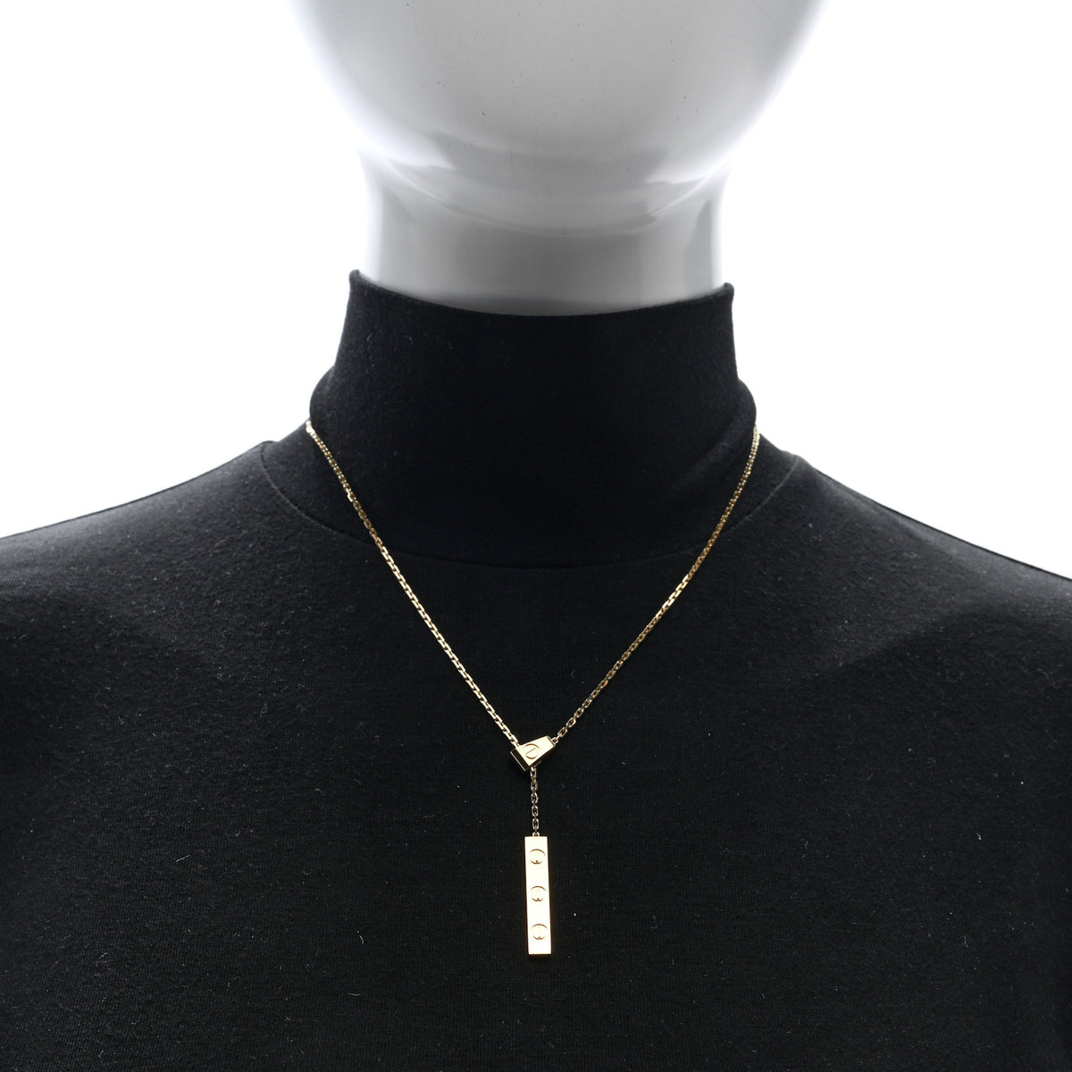Cartier 18K Yellow Gold LOVE Lariat Necklace 2 of 5