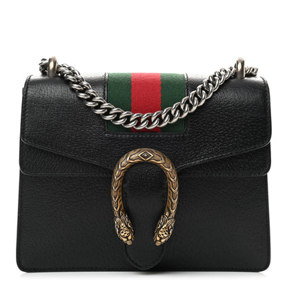 Gucci Calfskin Web Mini Dionysus Shoulder Bag Black 1 of 10