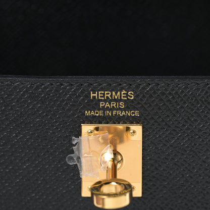 Hermes Epsom Kelly Sellier 25 Black 19 of 39
