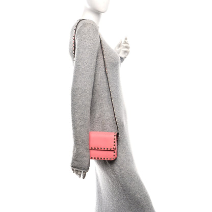 Valentino Garavani Vitello Rockstud Flap Crossbody Bag Paradise Rose 3 of 10