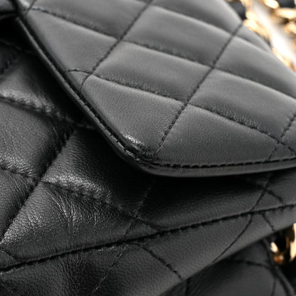 Chanel Lambskin Quilted Mini Coco Charms Rectangular Flap Black 11 of 13