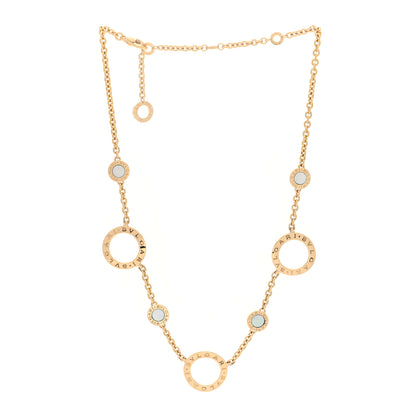 Bulgari 18K Yellow Gold Mother of Pearl BVLGARI BVLGARI Station Necklace 3 of 4