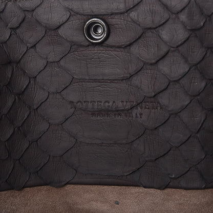 Bottega Veneta BOTTEGA VENETA Python Convertible Tote Bag Ebano 8 of 11