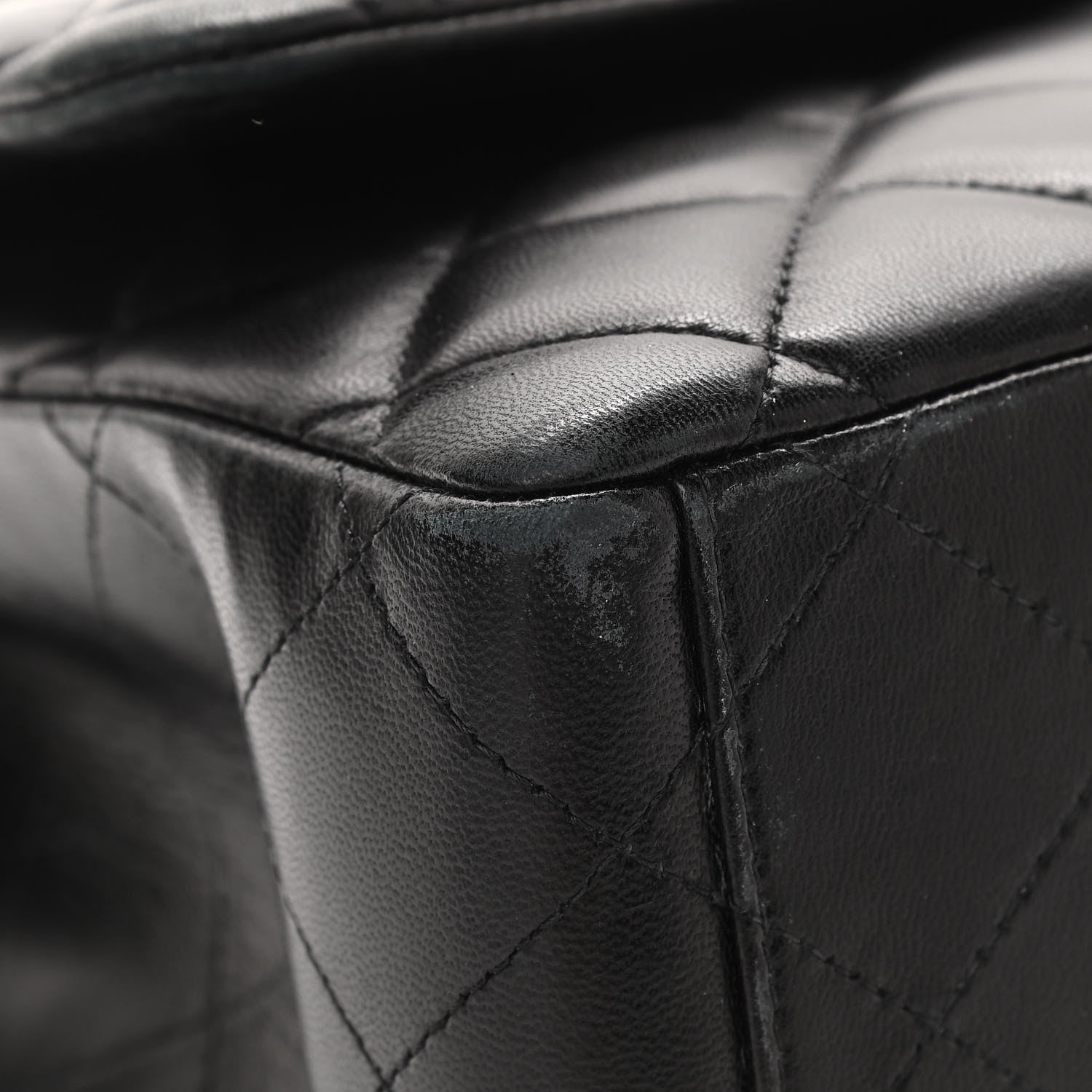 Chanel Lambskin Quilted Maxi Double Flap Black 13 of 13