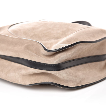 Chloe Calfskin Suede Small Hayley Hobo Cashmere Grey 9 of 9