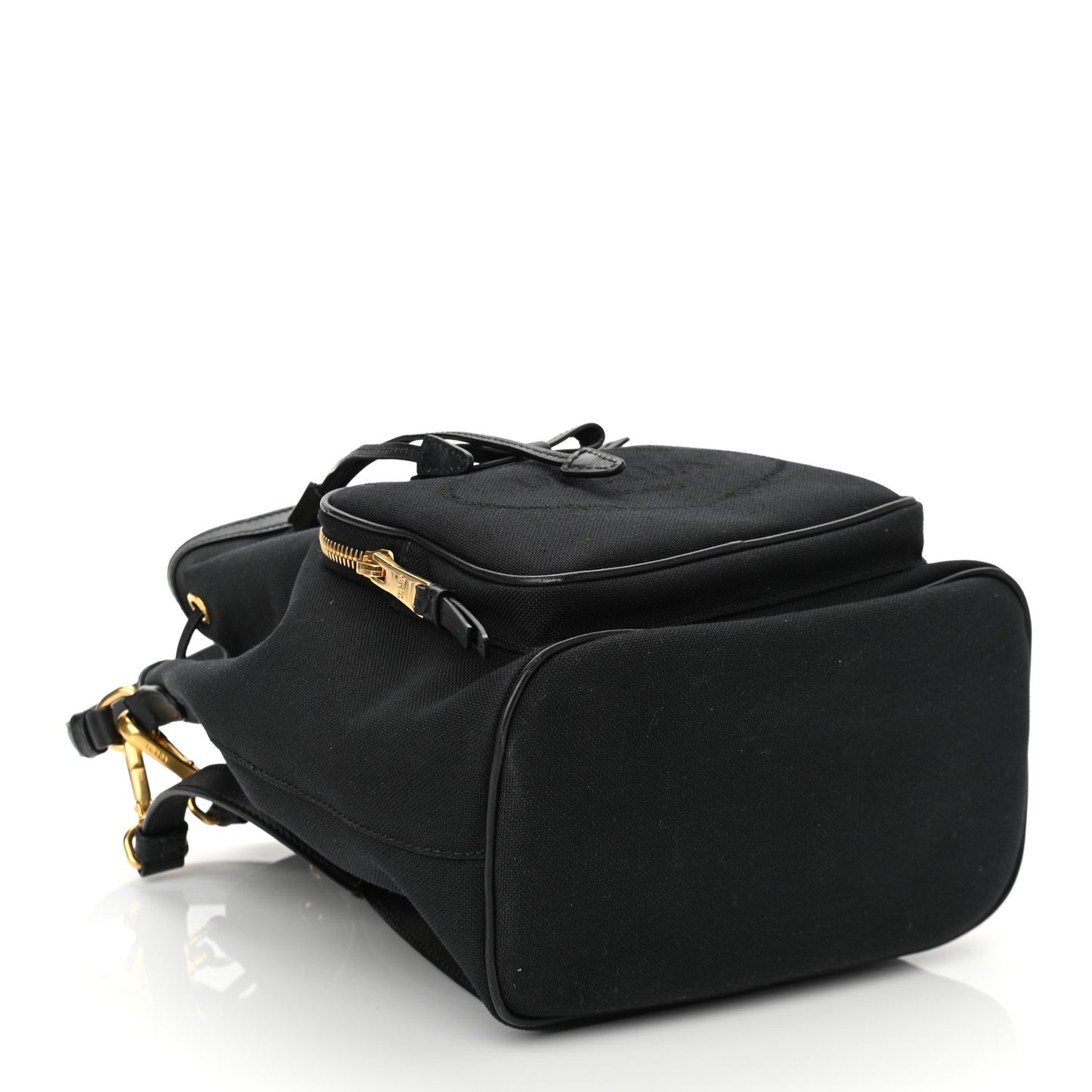 Canvas Drawstring Bucket Black