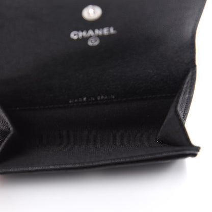 Chanel Caviar Quilted Boy Flap Card Holder Black 5 of 8