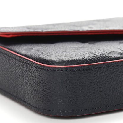 Louis Vuitton Empreinte Pochette Felicie Chain Wallet Marine Rouge 8 of 10