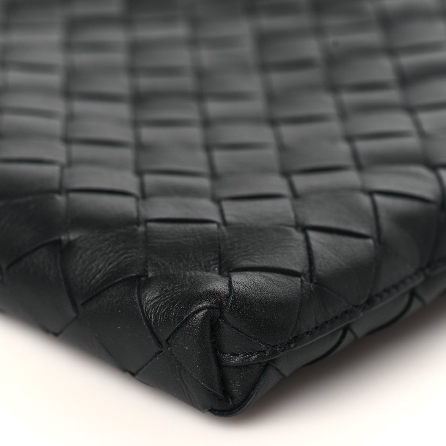 Bottega Veneta Nappa Intrecciato VN Crossbody Messenger Bag Black 7 of 9