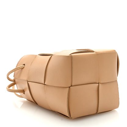 Bottega Veneta Nappa Maxi Intrecciato Mini Cassette Bucket Bag Almond 4 of 8