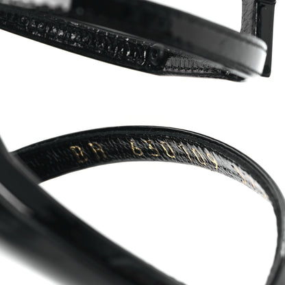 Saint Laurent Patent Cassandra 100 Sandals 37.5 Black 7 of 8