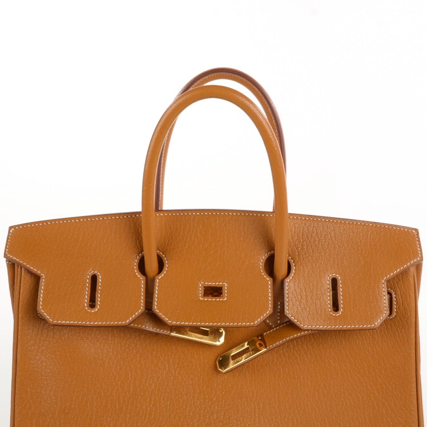 Chevre De Coromandel Birkin 35 Caramel