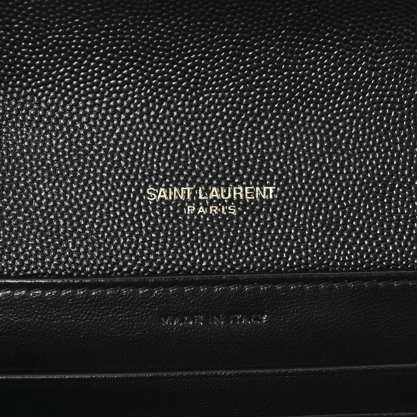 Grain De Poudre Monogram Cassandra Chain Wallet Black