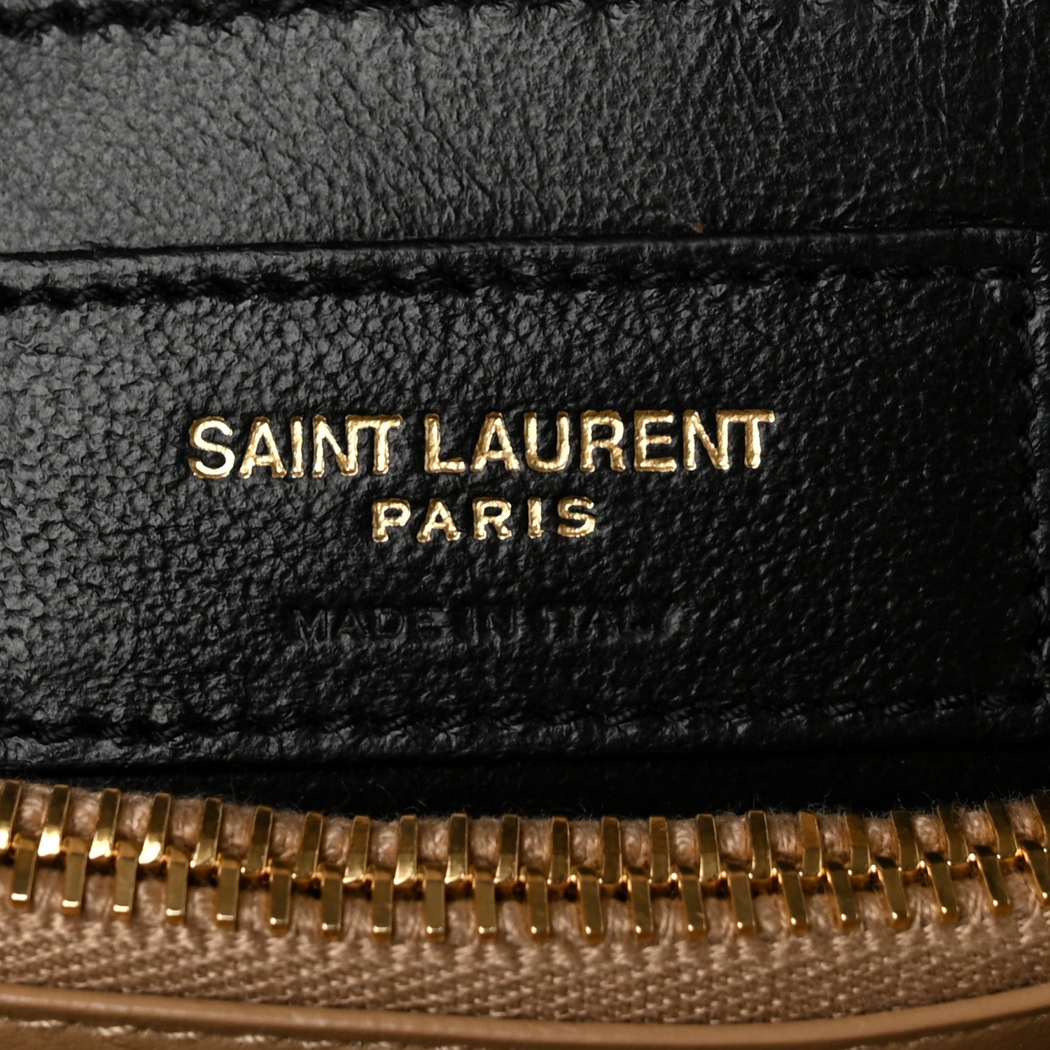 Saint Laurent Calfskin Y Quilted Monogram Small Loulou Chain Satchel Dark Beige 6 of 11