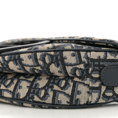 Christian Dior Oblique Saddle Bag Blue 10 of 10