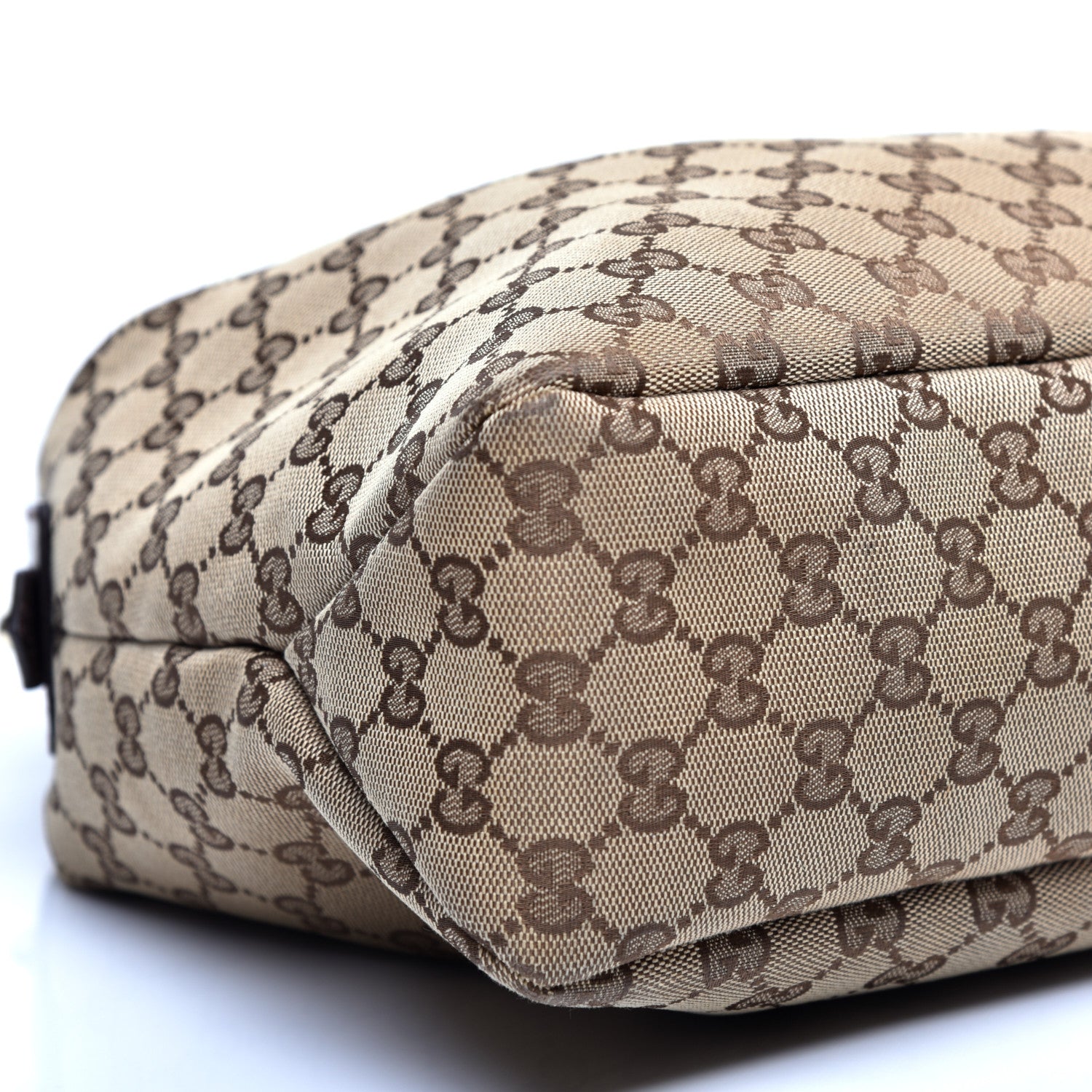 Gucci Monogram Medium Horsebit Chain Hobo Dark Brown 6 of 10