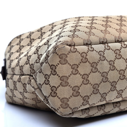 Gucci Monogram Medium Horsebit Chain Hobo Dark Brown 6 of 10