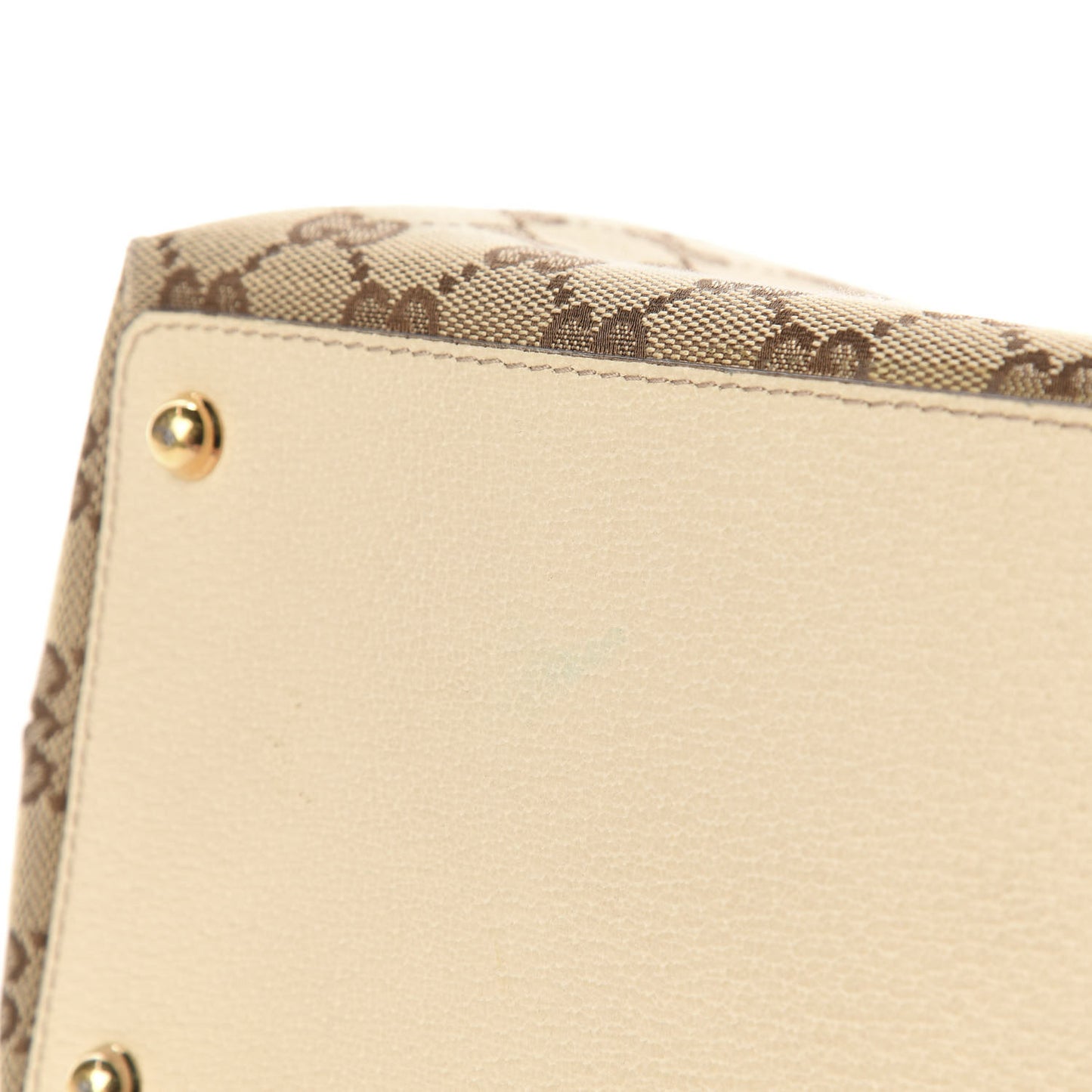 Monogram Large Eclipse Tote Beige White
