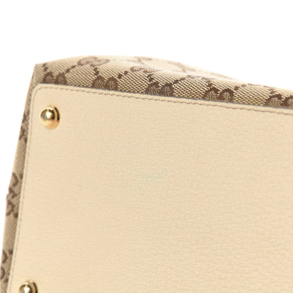 Gucci Monogram Large Eclipse Tote Beige White 12 of 13